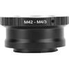 ANGGREK Adattatore per Obiettivo da M42 a M4/3, Anello di Montaggio in Alluminio per Fotocamere Digitali, Supporta la Messa a Fuoco Manuale e la Regolazione 'apertura per Modelli Micro 4/3