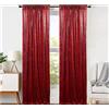 JYFLZQ Tende con paillettes bordeaux 0,6 x 2,4 m, 2 pannelli glitterati per cabina fotografica, sfondi scintillanti, per feste, matrimoni, addio al nubilato