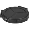 vhbw copriobiettivo automatico compatibile con Panasonic Lumix DMC-LX7 fotocamera - plastica nero