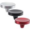 FRCOLOR Bottone Scatto Fotocamera Concavo in Lega di Alluminio, 3 Pezzi | Soft Release Avvitabile, Finitura Raffinata e Look Elegante, Accessorio Leggero per Uso Fotografico