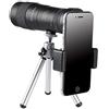 UsmAsk Telescopio monoculare portatile per smartphone, super potente teleobiettivo zoom 8-40x40 potente telescopio monoculare HD con visione notturna/diurna per adulti/bambini campeggio da spiaggia (con tre