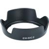 vhbw Paraluce compatibile con Canon EF-S 28-80mm f/3.5-5.6 IV USM 58 mm obiettivo nero, plastica, tulipano, 8,4 cm