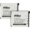 vhbw 2x batteria compatibile con Casio Exilim EX-Z21, EX-Z20, EX-Z22, EX-FS10, EX-S10, EX-Z25, EX-S12, EX-Z19 fotocamera (550mAh, 3,6V, Li-Ion)