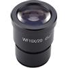 Spacnana Oculare per Microscopio Stereo WF10X/20, Supporto in Vetro Ottico in Metallo, Ingrandimento 10X per Cannocchiali Binoculari Trioculari