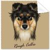DIYthinker long-haired Collie Pet Animal occhiali panno di pulizia Gift Phone Screen Cleaner 5PCS