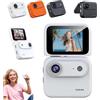 Generic Mini fotocamera sportiva 2026, registratore VLOG con registrazione chiara 4K con schermo a scatto, anti-shake, grandangolo a 143°, piccola action camera per viaggi, animali domestici, vlogging