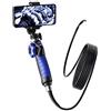 AUBEST Telecamera d'ispezione 2MP 1080P 6mm 2Way articolato rotazione di 180 gradi sterzo endoscopio industriale Smart Phone ispezione fotocamera microscopio(6mm)
