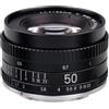 Generico Compatibile for Canon EOS EF M42 Nikon F SLR 50mm F1.7 Metallo Grande Apertura Full Frame Ritratto Messa a fuoco manuale Standard Prime Lens(BLACK_CANON EF)
