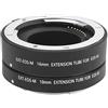 Phefop Set di Tubi di Prolunga Macro AF per Messa a Fuoco Automatica Lega di Alluminio + Plastica ABS Adatto per Fotocamere EF-M Set da 10 Mm e 16 Mm Lavorato a CNC Compatto e Leggero