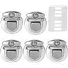 ZHOUXYFDC Serrature Per Borse 10/20 pezzi di fermagli in metallo for borse, chiusure a scatto for borse, chiusure a scatto for fai da te, accessori for custodie e ferramenta(Silver2,10pcs)