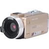 VBESTLIFE Videocamera 1080P, Videocamera da 30 MP per Visione Notturna a Infrarossi con Zoom 18X LCD IPS da 3,0 Pollici, Webcam, Visione Notturna a Infrarossi, per Vlogging YouTube (GOLD)
