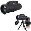 Generic Telescopio monoculare portatile monoculare portatile 12x40 Telescopio per fotocamera per cellulare con treppiede per birdwatching per adulti Viaggi all'aperto Visite turistiche