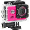 BJdfgE Action Camera Ultra HD 4K / 30fps WiFi 2.0 140D Casco subacqueo impermeabile Vedio Sport(Pink)