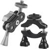FEICHAO Doppia testa a sfera Magic Arm 1/4 vite/carico filettato 1,5 kg adattatore di connessione per gabbia fotocamera SLR (tipo B+clip manubrio B)
