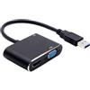 Generic Adattatore da USB 3.0 a HD - Convertitore di visualizzazione del monitor, trasferimento del segnale ad alta velocità | Connessione plug e riproduzione di 1920x1080, dispositivo di output video esterno