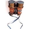RK NAUTICAL INSTRUMENT Binocolo vintage in ottone nautico, 12,7 x 11,4 cm, finitura anticata, con cinturino in pelle, telescopio fatto a mano