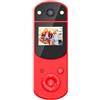 DIGNIFE Action Camera, Telecamera azione 1080p, palmare multifunzionale DV. Fotocamera digitale, ruota la lente selfie che ricarica la fotocamera del lettore MP3(Rot)