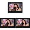 SMTYXS Cornice Digitale Intelligente Da 7 Pollici LED 800 * 480 720P HD For Foto Digitali Elettroniche Lettore Musicale MP3 MP4 Con Telecomando Un'Esperienza Visiva Squisita(Black 3PCS-01)