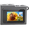Annadue Mini Fotocamera Portachiavi 1080P Ad Alta Definizione Micro Videocamera retrò Schermo da 1,14 Pollici, Obiettivo Grandangolare da 120° Ideale per Viaggi, attività All'aperto, (GREY)