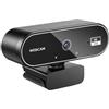 Générique Videocamera Ultra HD 4K - Cam di streaming wireless per PC, webcam microfono automatico, strumento USB da ufficio | Accessorio per riunioni virtuali per spazi di lavoro, uso ufficio, c