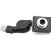 Culnflun Webcam, webcam USB 2.0 per computer, webcam ad alta risoluzione 480P, bilanciamento del bianco automatico, portatile, per computer desktop, laptop, PC, videoconferenza e
