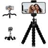 YOUNEEDFUL Mini treppiede portatile per telefono con gambe flessibili, adatto per telefoni cellulari e fotocamere compatte, treppiede leggero per scrivania, creazione di contenuti per vlogging all'aperto (nero)