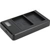 Plyisty Caricabatterie Doppio USB, Doppia Carica della Batteria LP E5 Smart con Schermo LCD, Interfaccia di Tipo C, Supporto per Ricarica Mobile, Ricarica per Presa Interna
