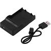 Qcwwy Caricabatteria Stazione di Ricarica USB per Bls1 Bls5 Bls50 Caricabatterie USB Compatibile con Design del Circuito Intelligente per la Ricarica Rapida di Periferiche Audiovisive