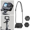 Yunseity Supporto Magnetico da Collo per Selfie POV, Staffa a Sgancio Rapido per Action Cam Magnetica con Tracolla Regolabile, Vista Sul Petto con Spalla Regolabile