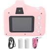 Haofy Mini Fotocamera Digitale HD per Bambini, Fotocamera a Stampa Istantanea per Bambini Supporto Ad Alta Definizione in 12 Lingue Scheda TF da 64 GB Stampa in Secondo da 2,8