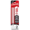 Sharpie Ricariche per penna gel S-Gel, inchiostro nero, punta media (0,7 mm), (6 confezioni da 2)