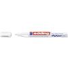 Edding 750 Marcatore a Vernice Lucida, Bianco, 1 Pennarello, Punta Rotonda 2-4 Mm, Pennarello Indelebile per Vetro, Pietra, Legno, Plastica, Carta, Impermeabile, Alta Copertura