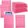 DIKACA 30 Pezzi Buste Imbottite Rosa in Plastica Autosigillanti Resistenti per Piccoli Oggetti e Merci Stampate per Spedizioni a Lunga Distanza e Imballaggi Aziendali
