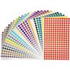 NJDBBZIJS 7000 Pezzi Etichette Adesive Colorate Rotonde 8 Mm Stickers Rotondi Colorati Adesivi Tondi Colorati Bollini Adesivi Colorati Per Etichette Di Calendario, Kraft, Taccuini (25 Diversi Colori)