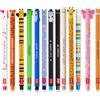 LEGAMI - Set di 13 penne gel cancellabili con inchiostro termosensibile, colori dell'inchiostro assortiti e design del fusto, punta da 0,7 mm, motivi animali