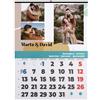 Wanapix | Calendario 2026 da Muro Personalizzato | Multilingua | Planner Fotografico da Parete | Mesi dell'Anno Fustellati | 44 x 60 cm | Marrone