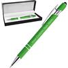BYWEXCLESD Penne Personalizzate con Scritta Nome Inciso Penne a Sfera Personalizzabili con Stilo Regalo per Matrimonio Compleanno Natale La Laurea Ufficio Commerciale, Verde Chiaro