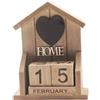 EYEZER Blocchi calendario in legno/Blocchi calendario da scrivania con data perpetua in legno vintage/Per accessori rustici per la decorazione di casa e ufficio
