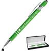 STREADVE Penna Personalizzata con Incisione Logo Nome Penne Personalizzate Penne Personalizzabili Regalo Penna Personalizzabile per Ufficio Laurea Compleanno Donna Uomo Universitari, Verde Chiaro