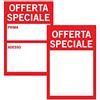kamiustore Cartellini segnaprezzi sconti mod. OFFERTA SPECIALE 10x15cm - Fino a 100 targhette segna prezzo Offerta speciale o Saldi (20)