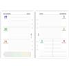 Agendepoint.it - Ricambio Agenda Settimanale A5, 15x21cm, 2026, 6 Fori, Carta 90gr, Layout con Griglia Appunti