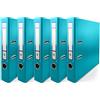 Netuno 5x raccoglitore a4 a leva turchese registratore archivio dorso 5 cm a con 2 anelli raccoglitore carte faldone ad anelli a4 raccoglitore cartone documenti quaderno ad anelli grande rigido