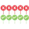 Whnbuij Set di palette per voto didattico - Interattivo Sì No, strumenti di risposta durevoli e sicuri per i bambini che aumentano la partecipazione, feedback rapido, valutazione giocosa | sondaggi sulla