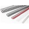 Methodo G200601 Spirali Metalliche 34 Anelli Passo 3:1, Bianco, Diametro: 6.4 mm, 100 Pezzi