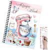 Generic Libro di ricette - Diario di ricette personalizzato con 100 pagine | Quaderno per pasti scritto a mano per chef domestici, registri di dolci, note alimentari e idee di cucina quotidiana