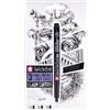 SAKURA Pigma Micron Fineliners Set di 3 + Astuccio in Omaggio | Inchiostro Nero Impermeabile, Dimensioni Assortite | Penne per Scrivere, Disegnare e Dialogare