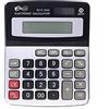 MPM Quality Calcolatrice da tavolo in plastica con tutte le funzioni necessarie per la scuola, il lavoro e la casa. 115 x 140 mm