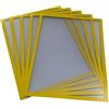 Shadow Foam Cornice porta documenti magnetica, confezione da 5, per segnaletica interna, cornice magnetica in formato A5, A4, A3 (giallo, A3)