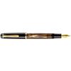 Pelikan fine della scrittura Pelikan stilografica a stantuffo Classic M200 marrone marmorizzato, in scatola pieghevole primavera EF