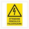 Social Crazy GLOBAL CARTELLO SEGNALETICO - ATTENZIONE PERICOLO DI FOLGORAZIONE - Adesivo Extra Resistente, Pannello in Forex, Pannello In Alluminio (20x31 cm, Plastica)